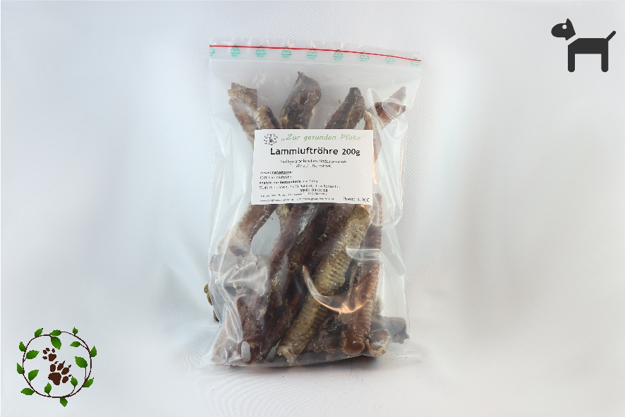 Lammluftröhre - der extravagante Kauspaß für Hunde