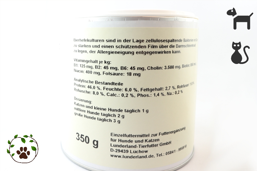 Bierhefe - natürliches Vitamin B für Katzen