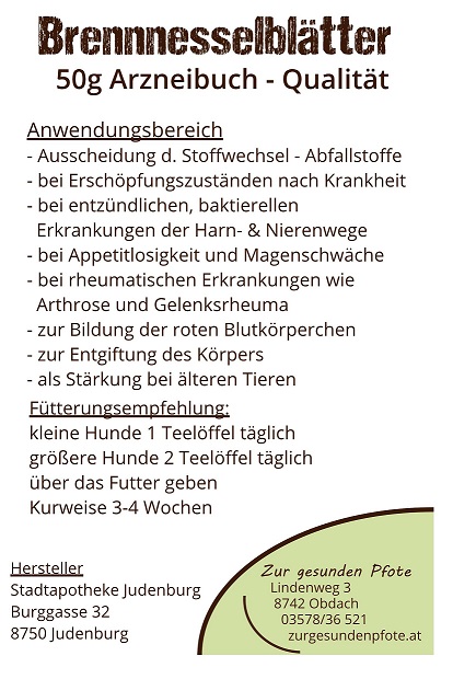 Brennnessel für Hunde - zur Entgiftung und Stärkung des Körpers