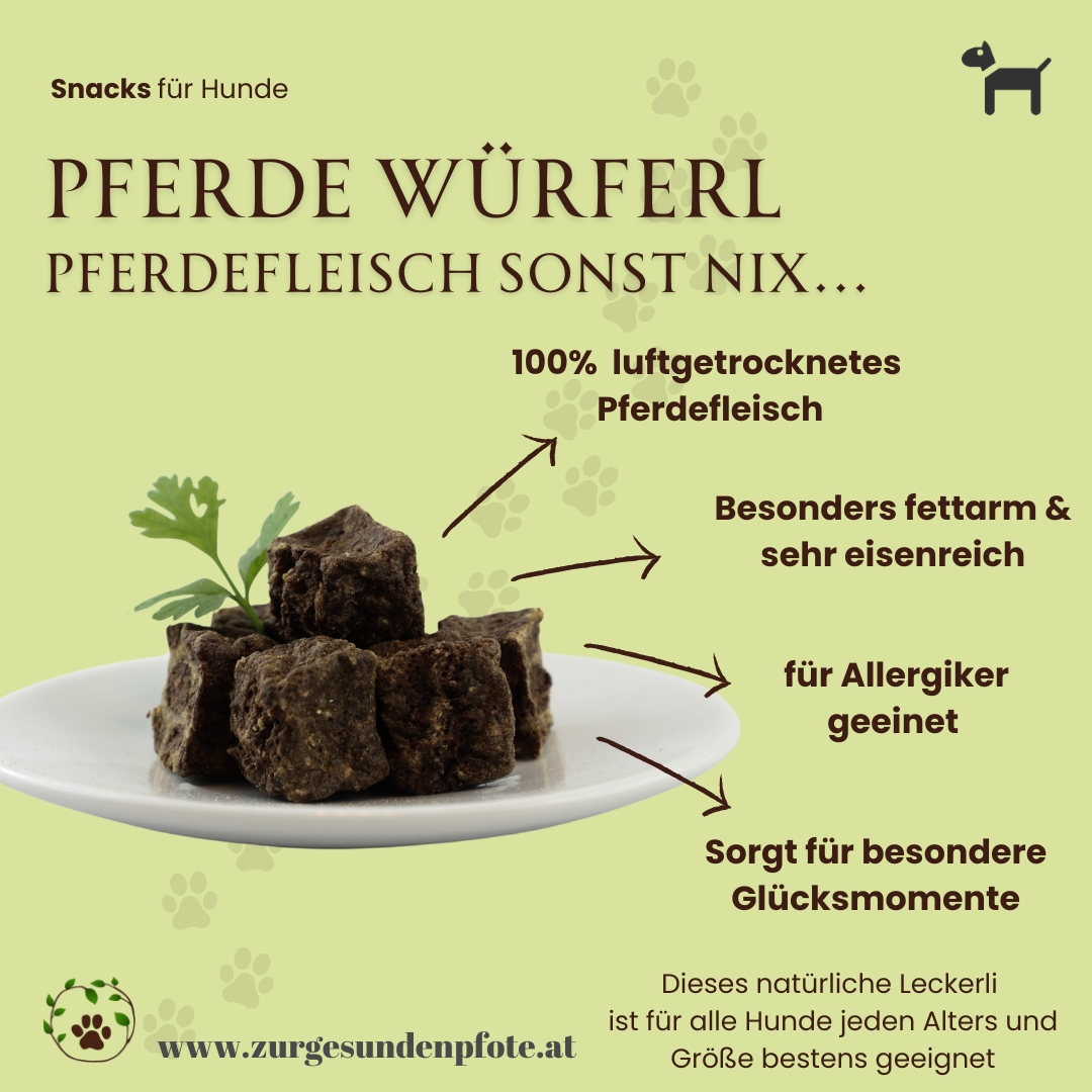 Pferde Würferl - nur Pferdefleisch sonst nix...