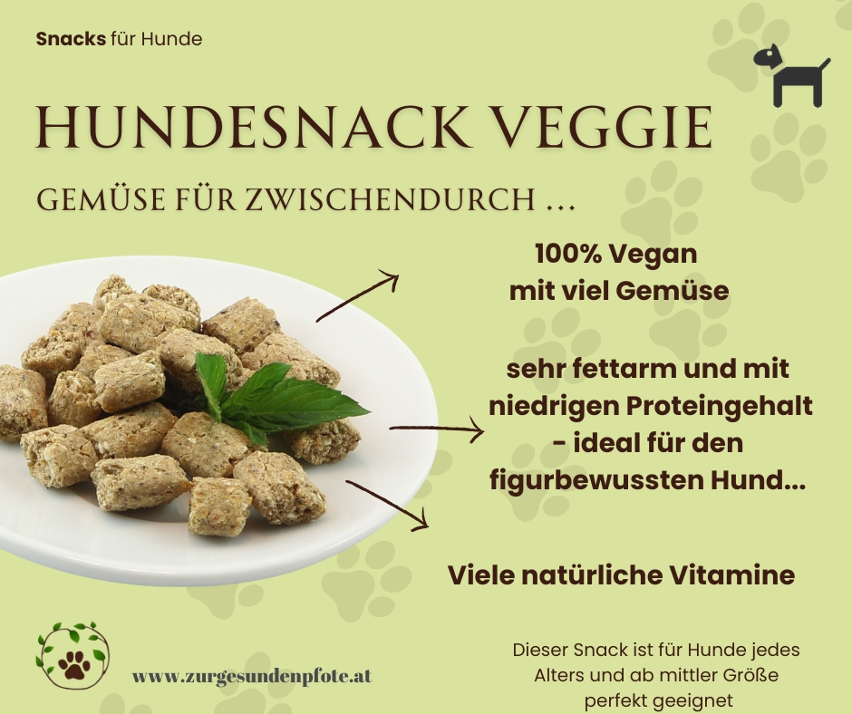 Hundesnack Veggie - Gemüse für Zwischendurch