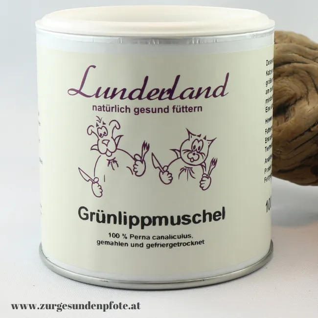 Grünlippmuschelpulver für Hunde Detailaufnahme