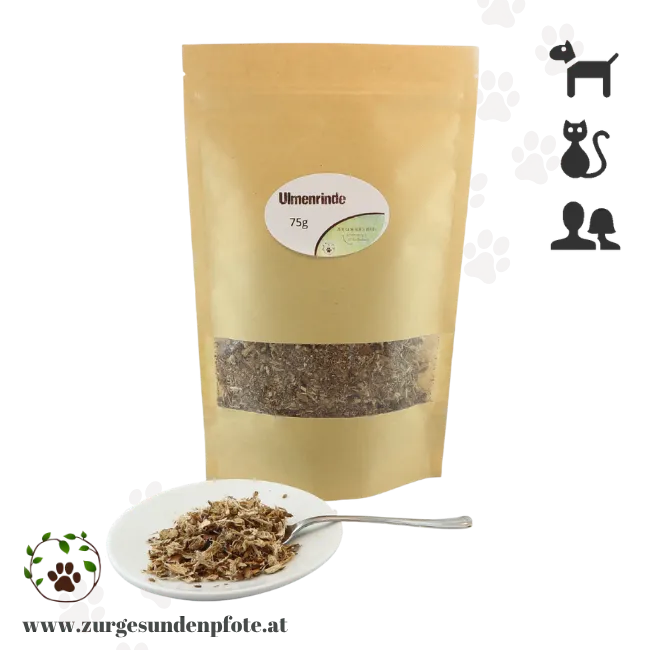 Ulmenrinde für Hunde - natürlicher Magenschutz für Hunde - 75g
